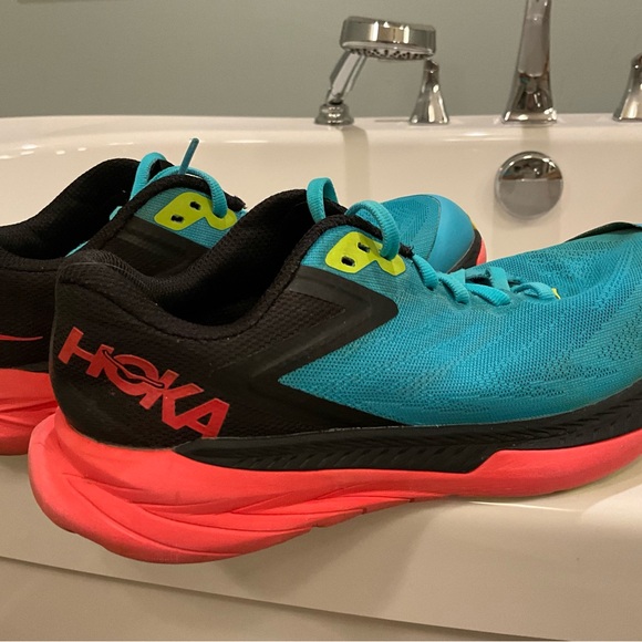 Hoka Women's Athletic Shoes - Teal, Black, and Pink - Picture 1 of 7